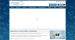 Desktop Screenshot of lukepriddisfoundation.com