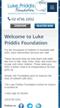 Mobile Screenshot of lukepriddisfoundation.com